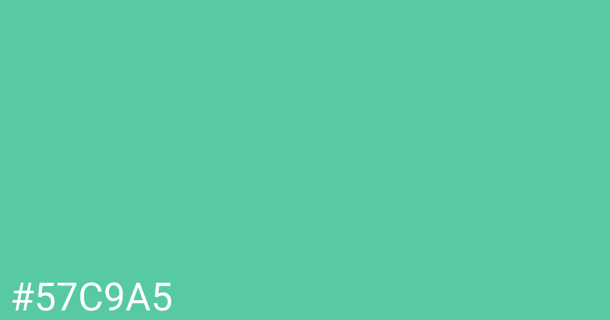 Hex color #57c9a5 graphic