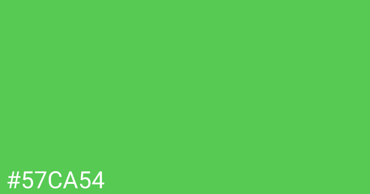 Hex color #57ca54 graphic