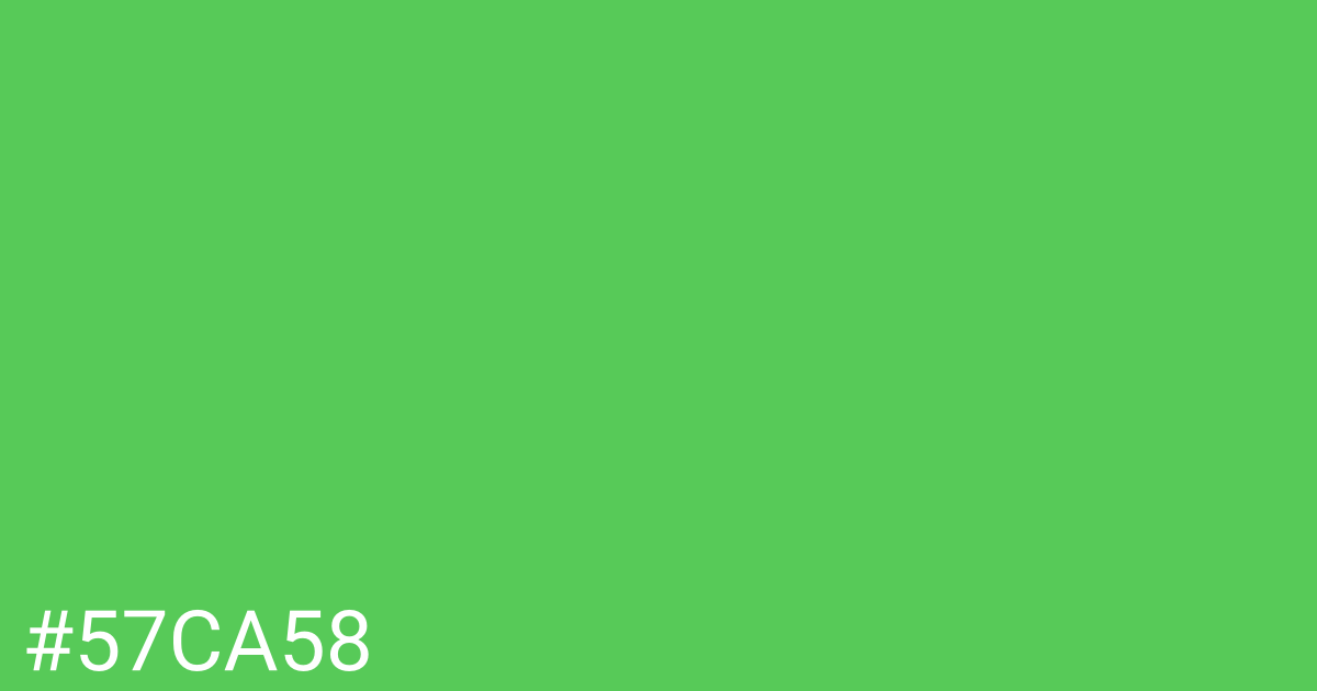 Hex color #57ca58 graphic