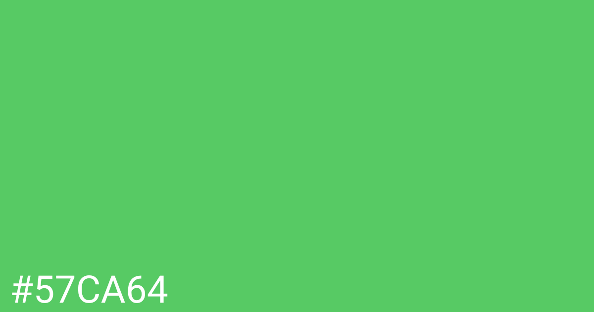 Hex color #57ca64 graphic