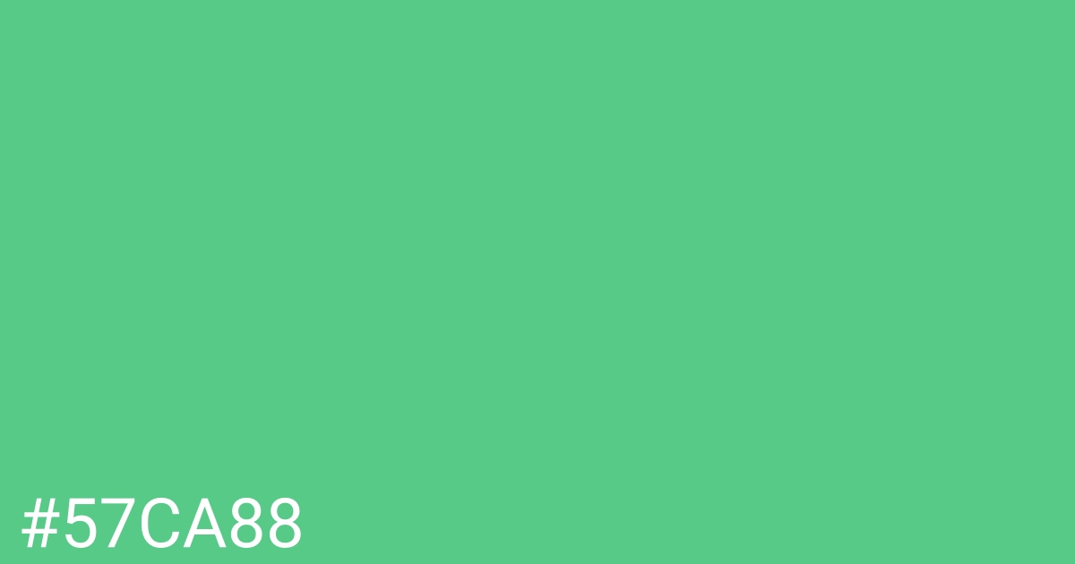 Hex color #57ca88 graphic