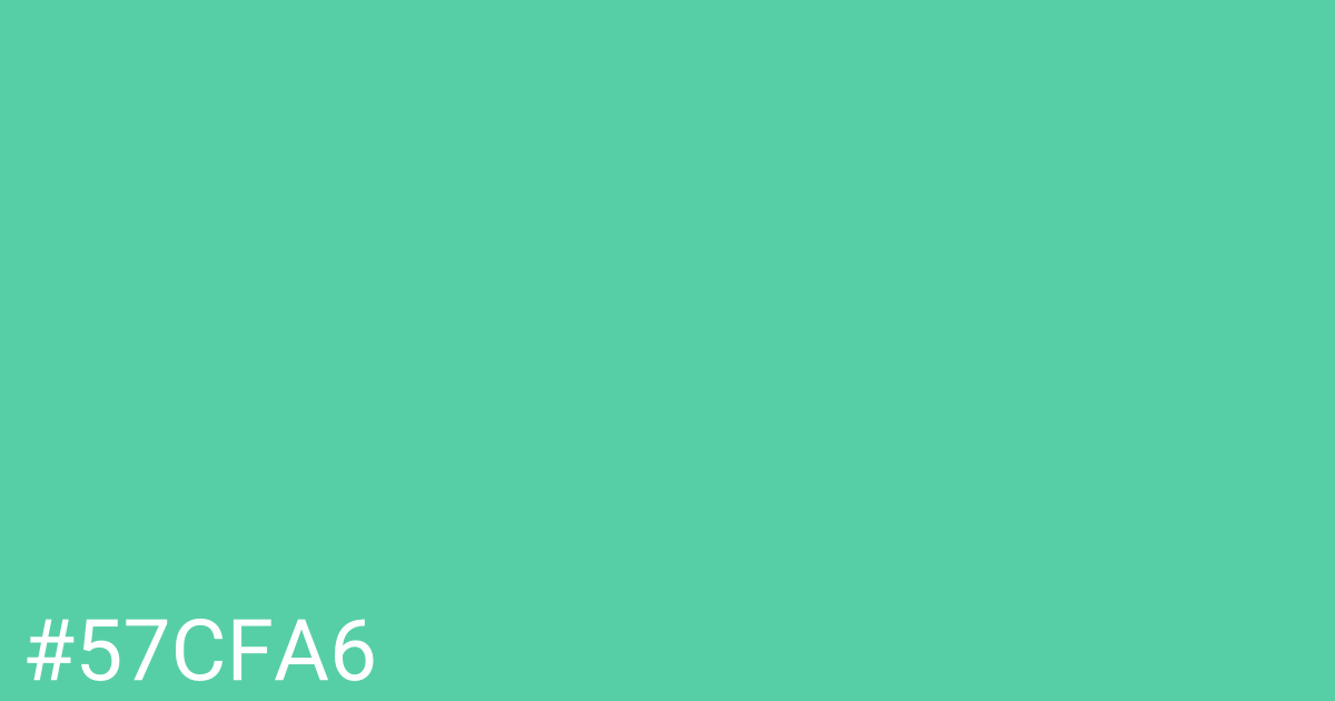 Hex color #57cfa6 graphic