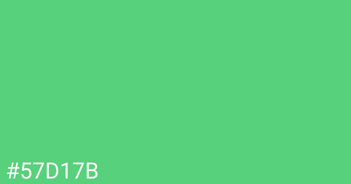 Hex color #57d17b graphic