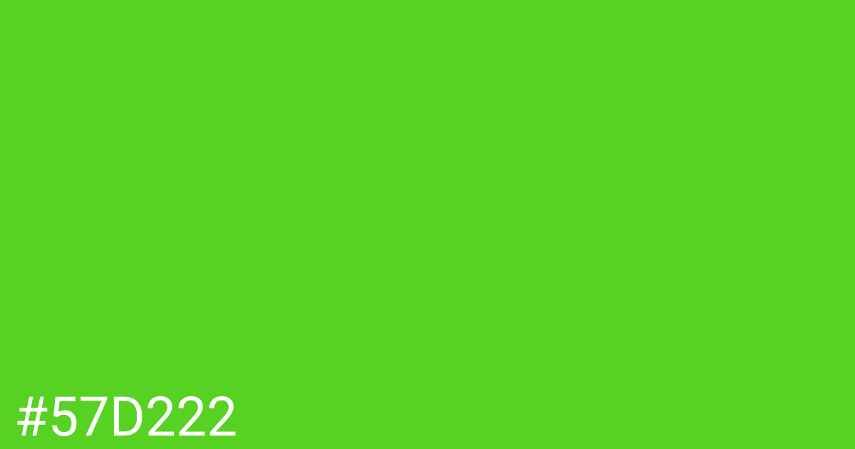 Hex color #57d222 graphic