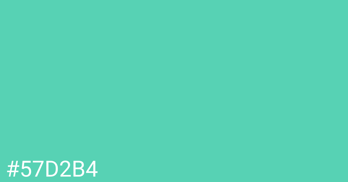 Hex color #57d2b4 graphic