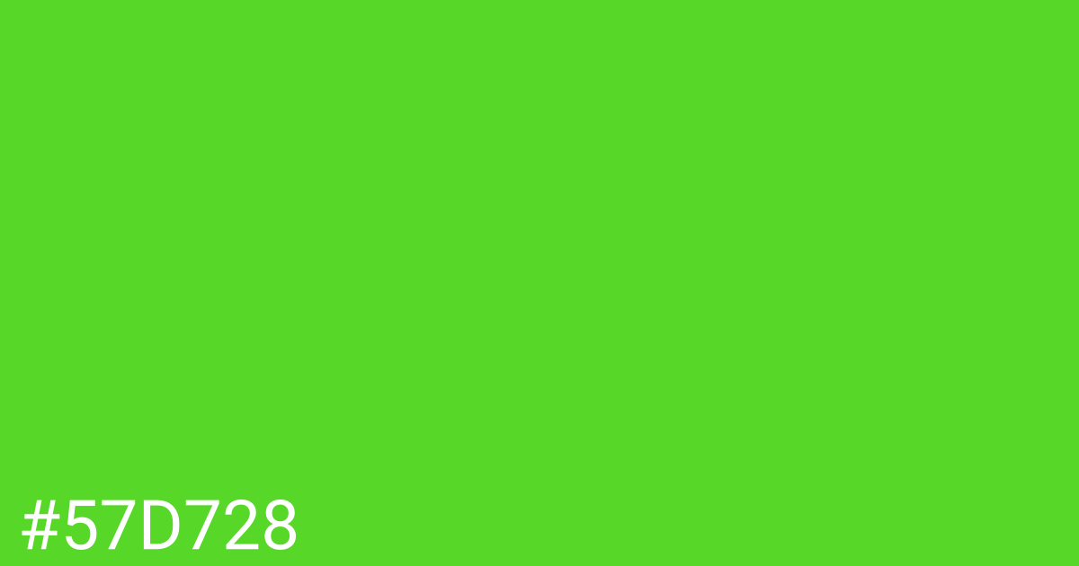 Hex color #57d728 graphic