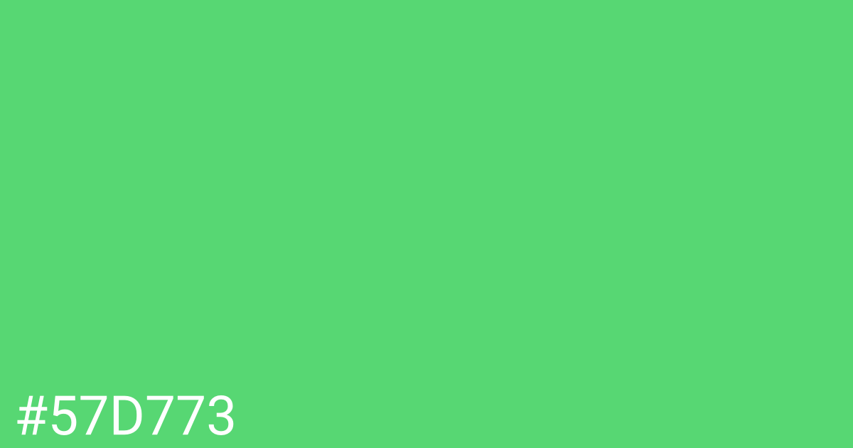 Hex color #57d773 graphic