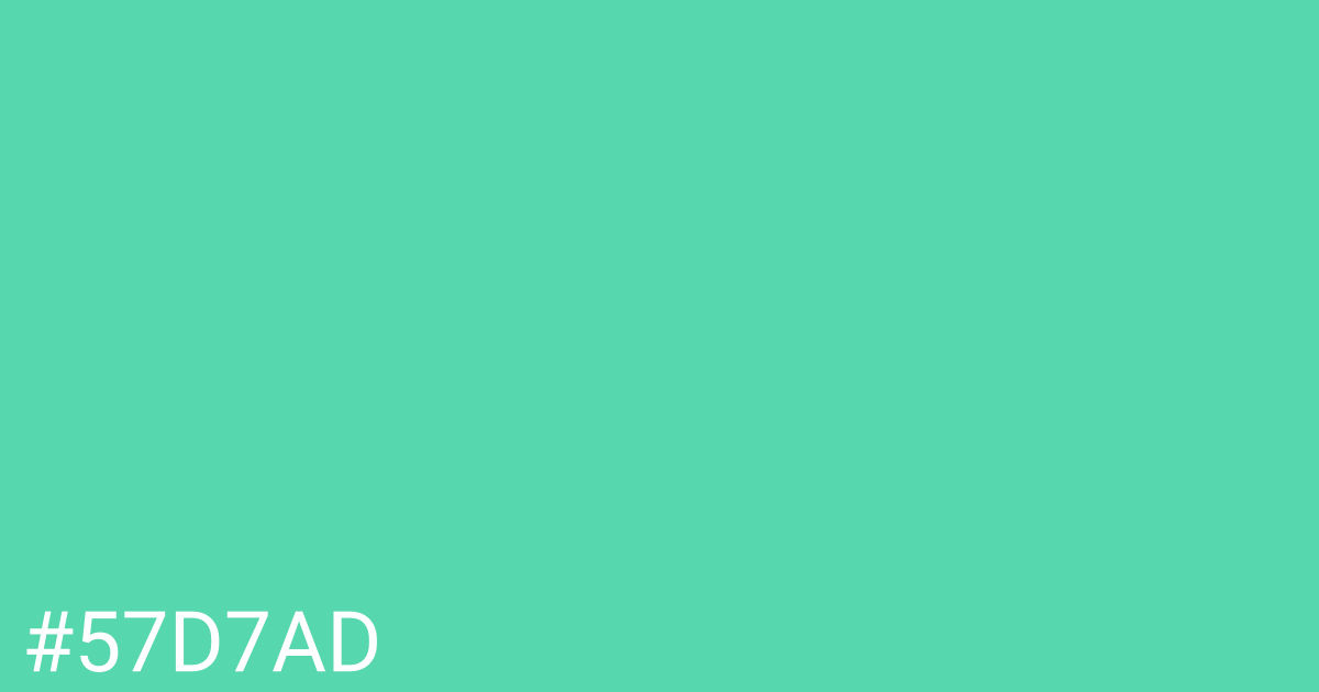Hex color #57d7ad graphic