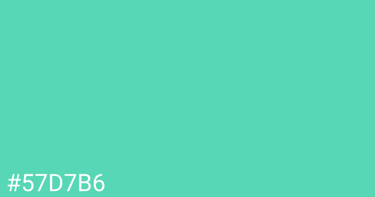 Hex color #57d7b6 graphic