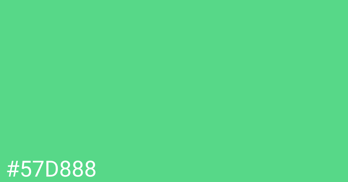 Hex color #57d888 graphic