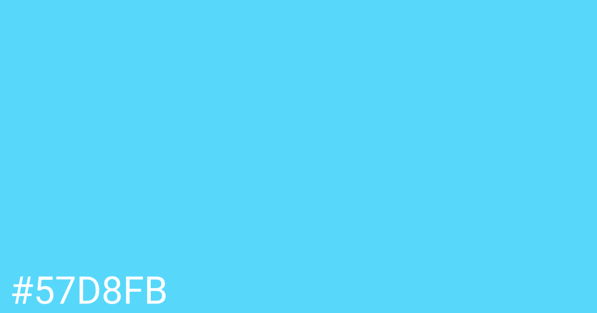 Hex color #57d8fb graphic