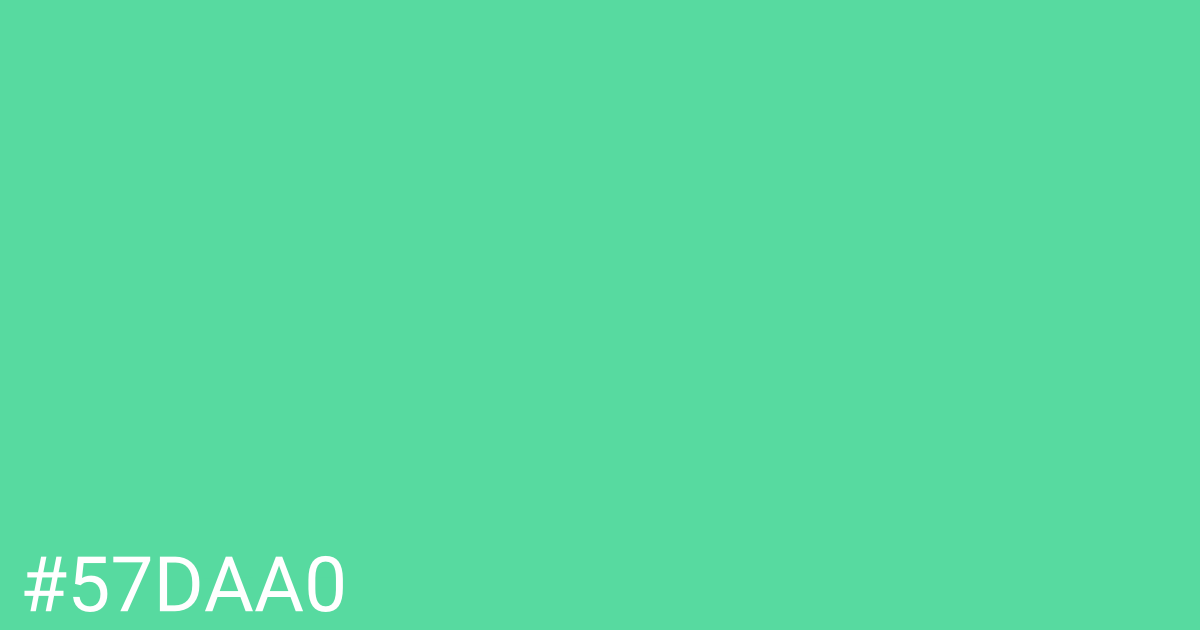 Hex color #57daa0 graphic