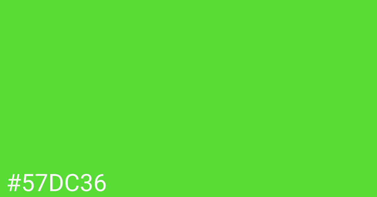 Hex color #57dc36 graphic
