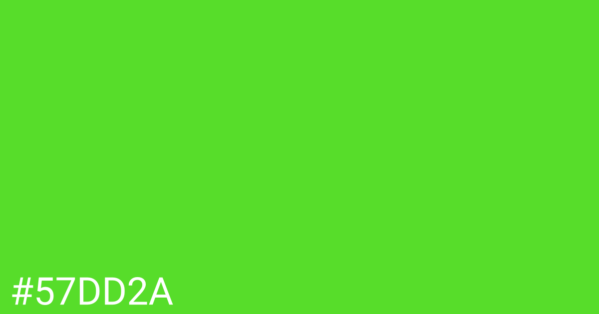 Hex color #57dd2a graphic