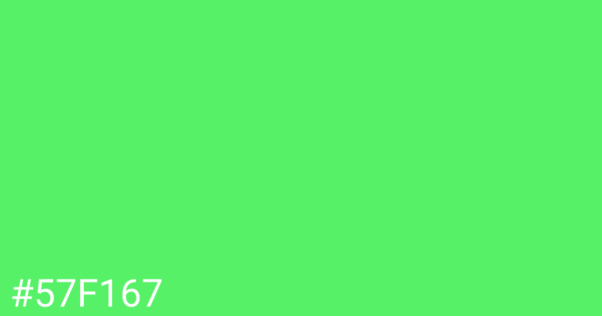 Hex color #57f167 graphic