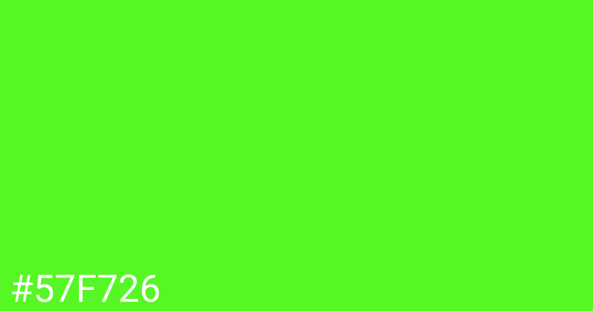 Hex color #57f726 graphic