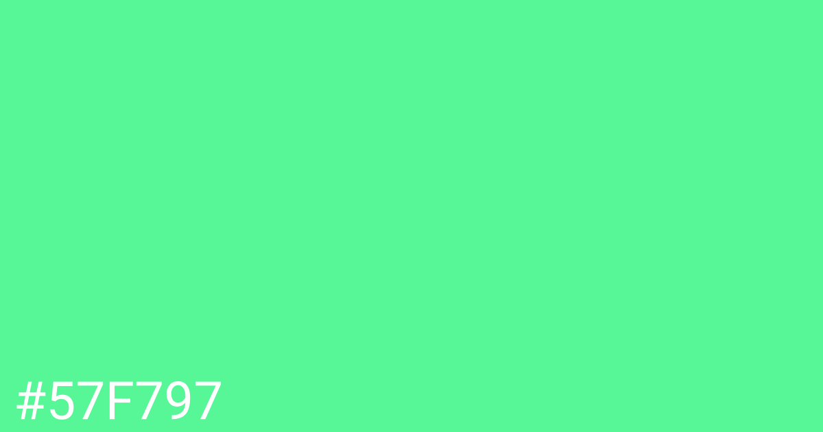 Hex color #57f797 graphic