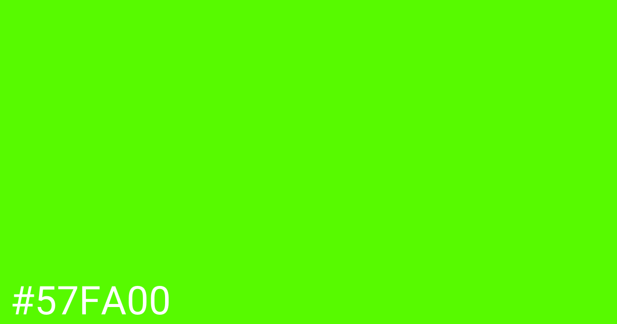 Hex color #57fa00 graphic