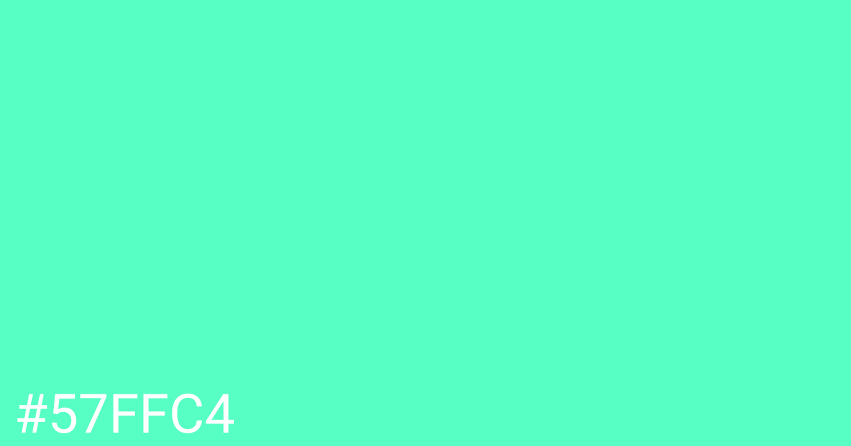 Hex color #57ffc4 graphic