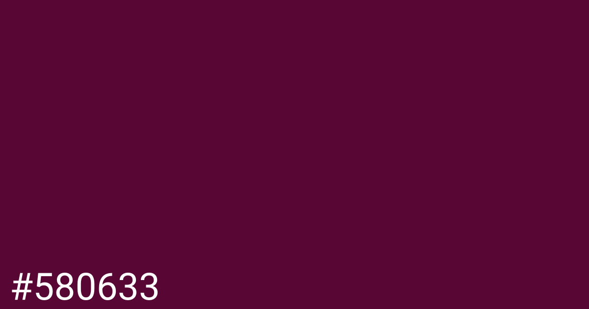 Hex color #580633 graphic