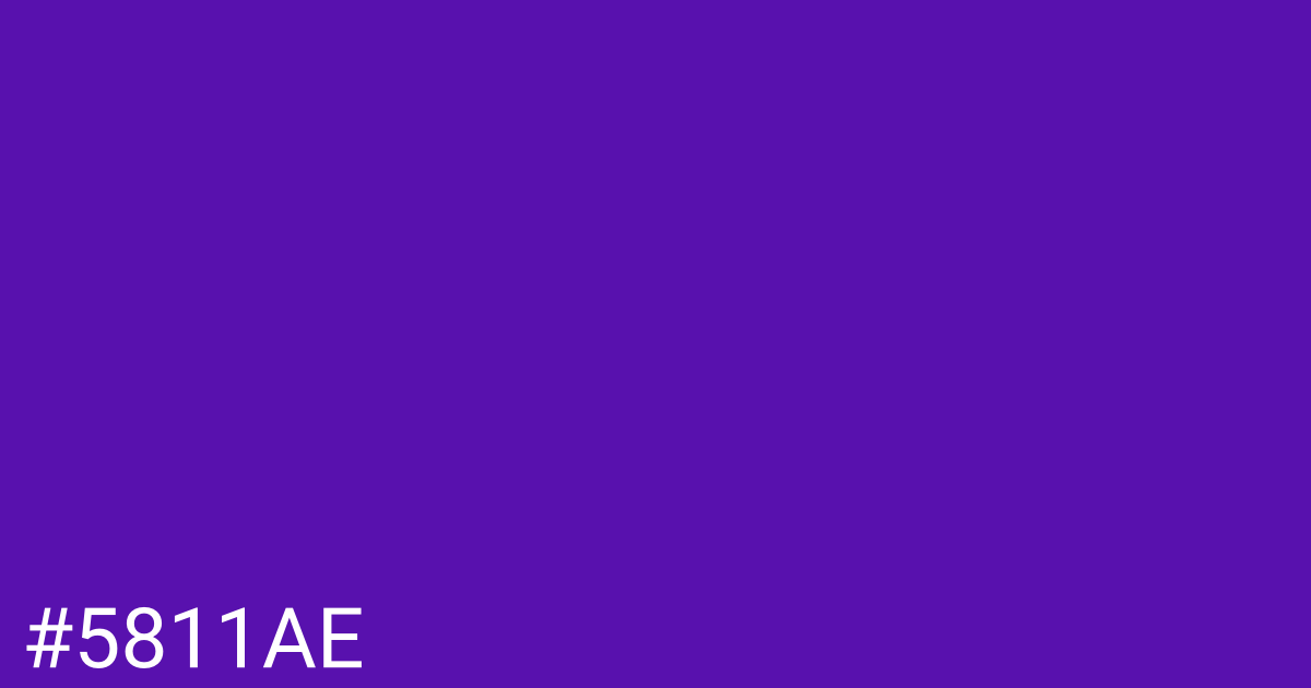 Hex color #5811ae graphic