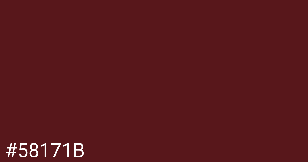 Hex color #58171b graphic