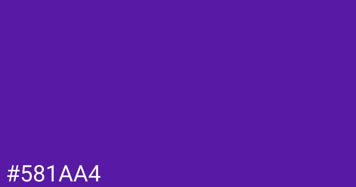 Hex color #581aa4 graphic