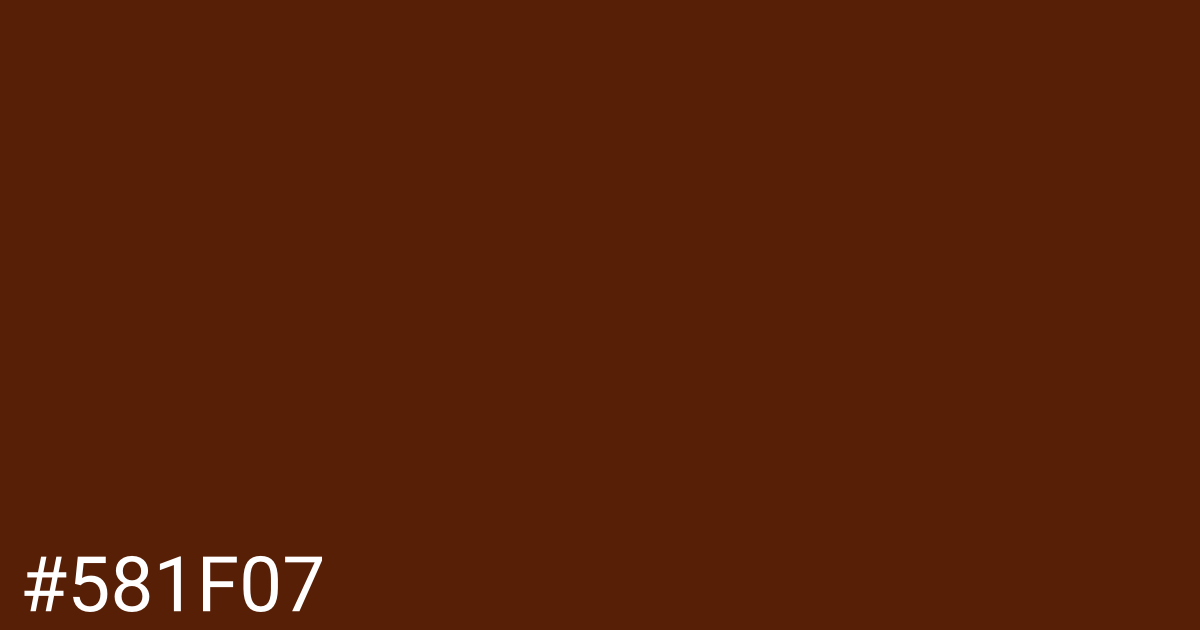 Hex color #581f07 graphic