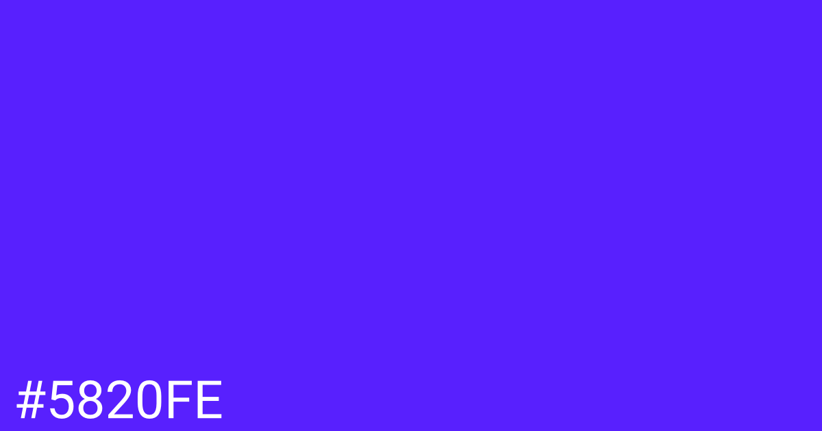Hex color #5820fe graphic