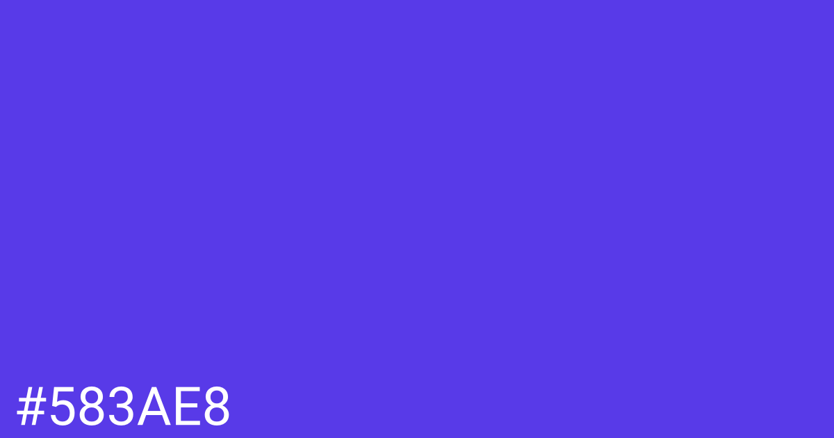 Hex color #583ae8 graphic
