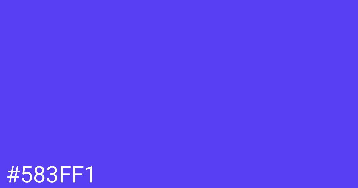 Hex color #583ff1 graphic