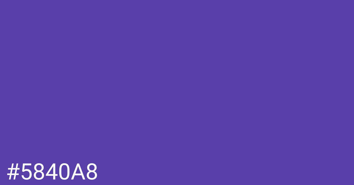 Hex color #5840a8 graphic