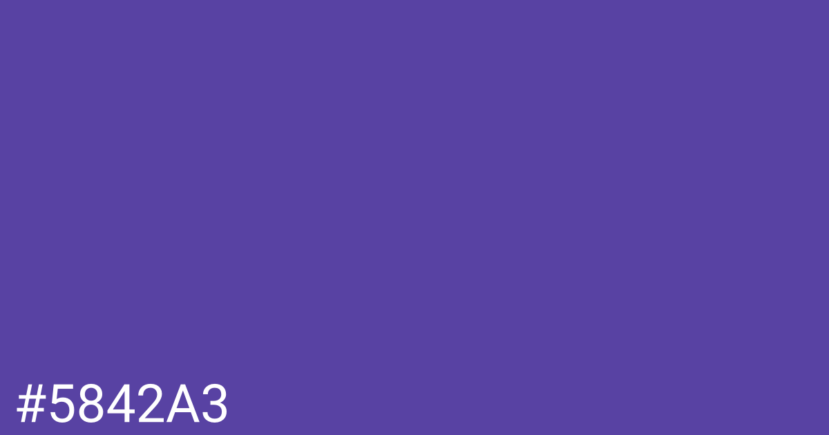 Hex color #5842a3 graphic