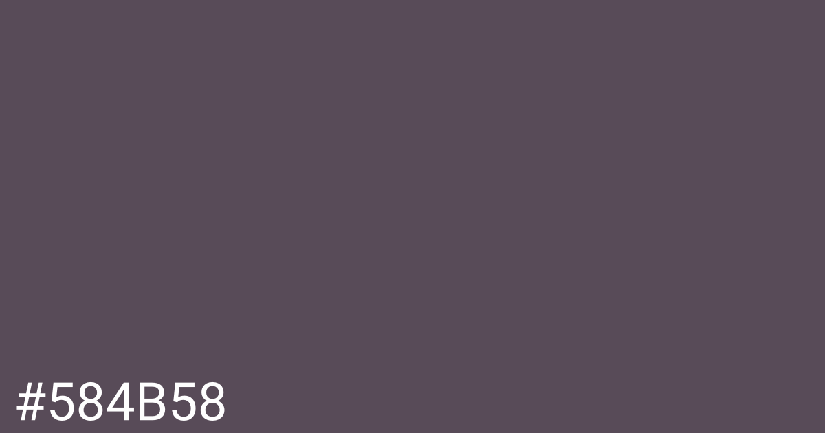 Hex color #584b58 graphic