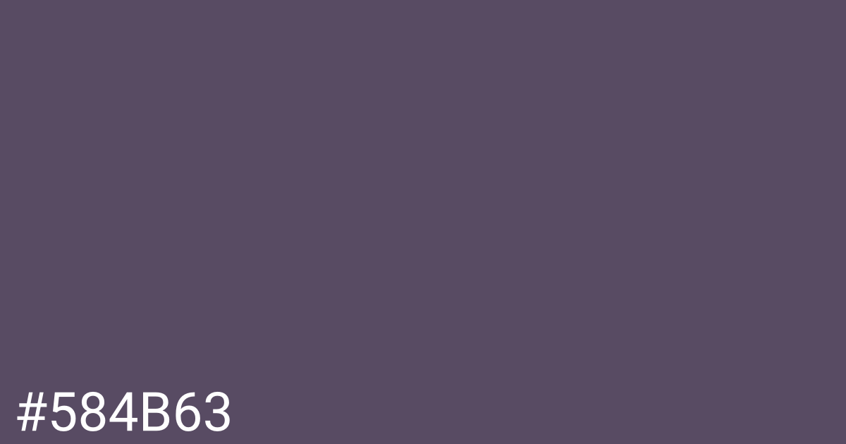 Hex color #584b63 graphic