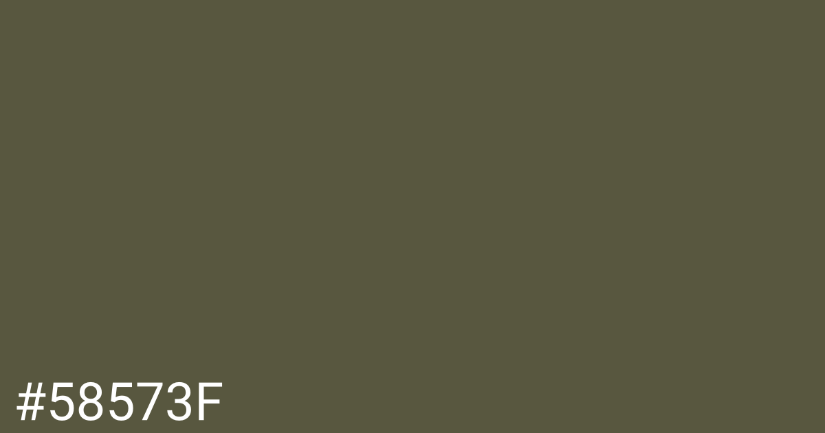 Hex color #58573f graphic