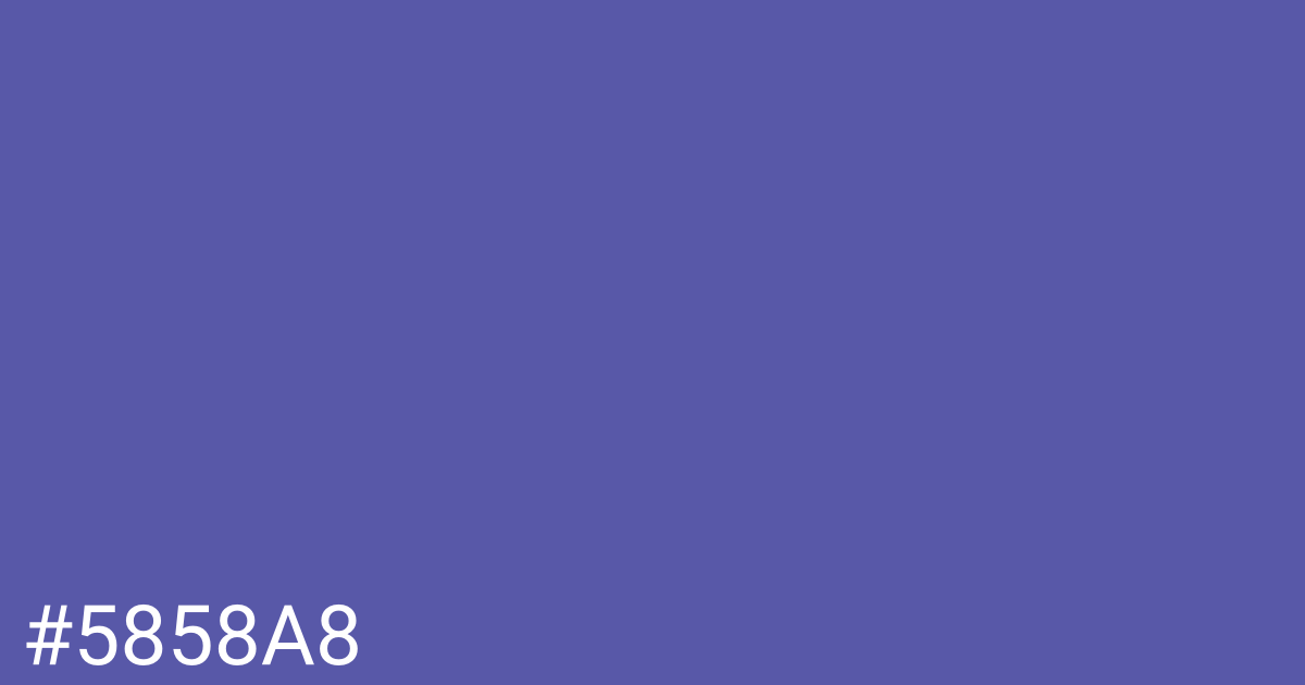 Hex color #5858a8 graphic