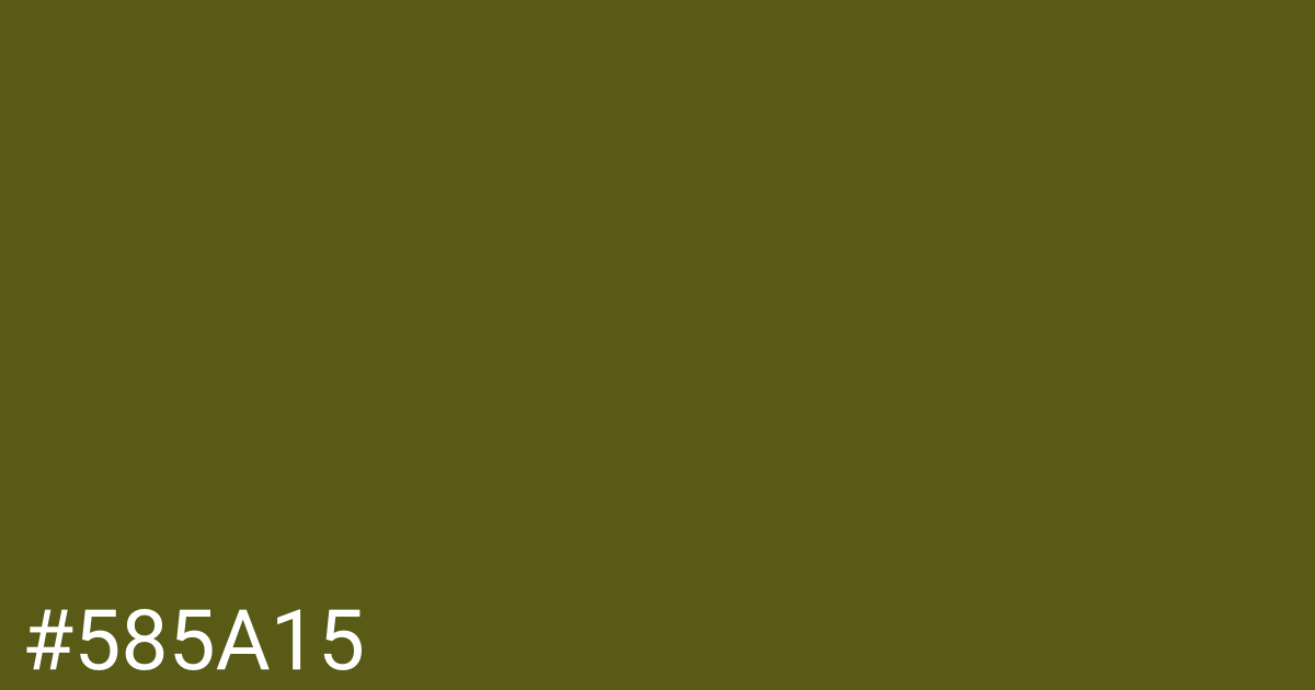 Hex color #585a15 graphic