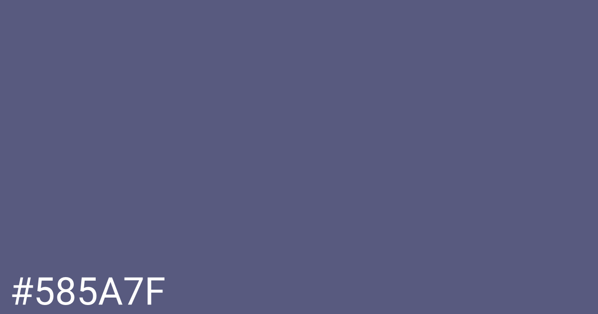 Hex color #585a7f graphic