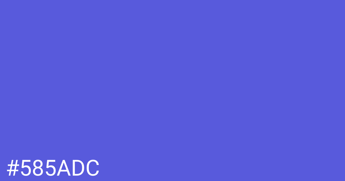 Hex color #585adc graphic