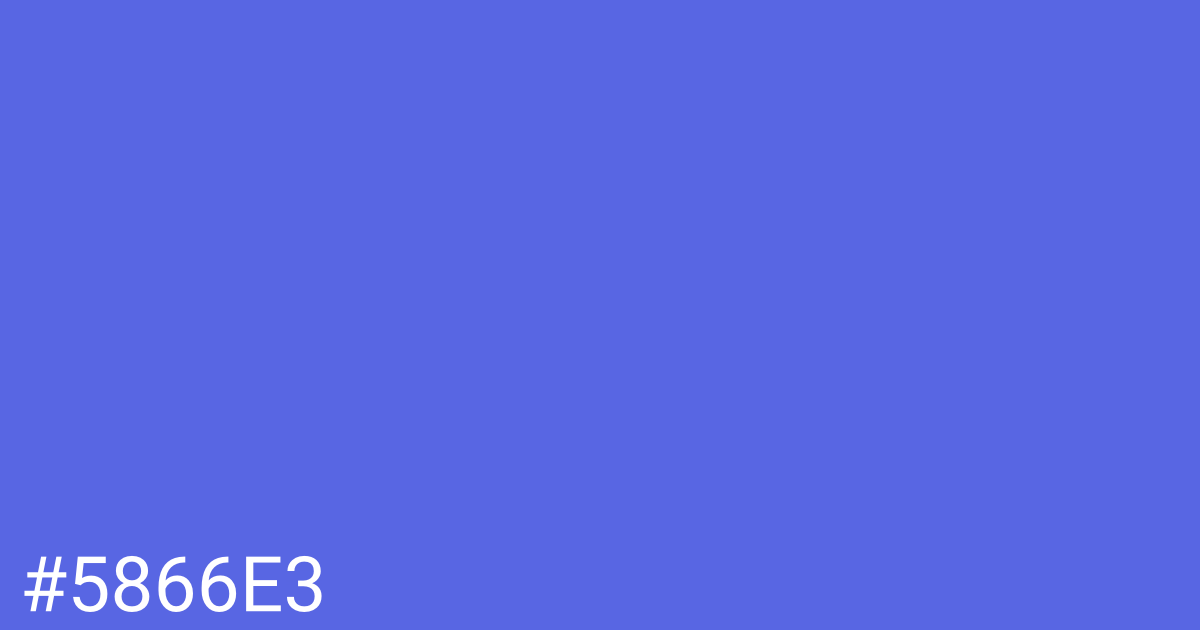 Hex color #5866e3 graphic