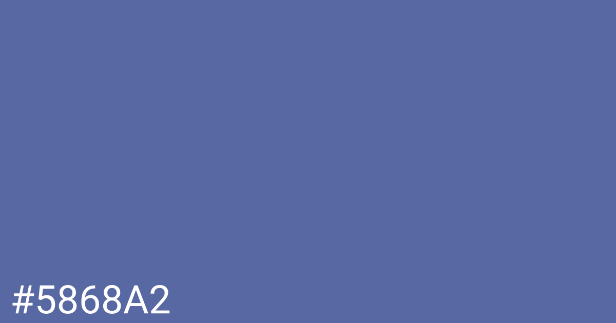 Hex color #5868a2 graphic