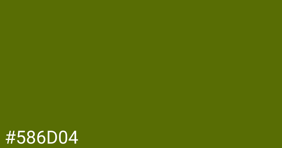 Hex color #586d04 graphic