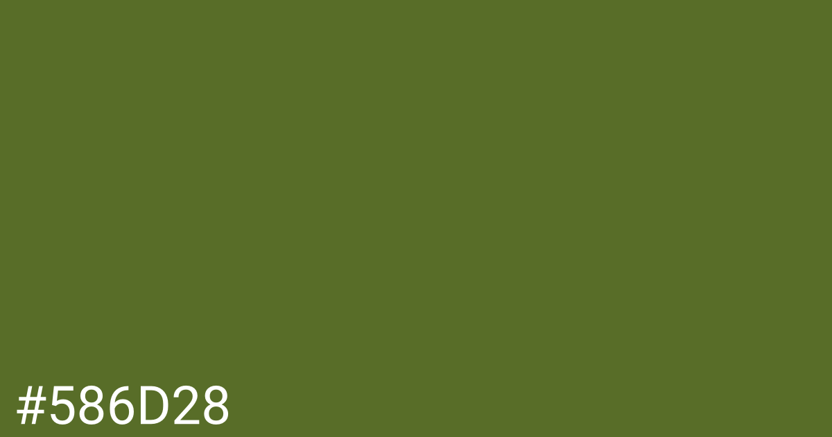 Hex color #586d28 graphic