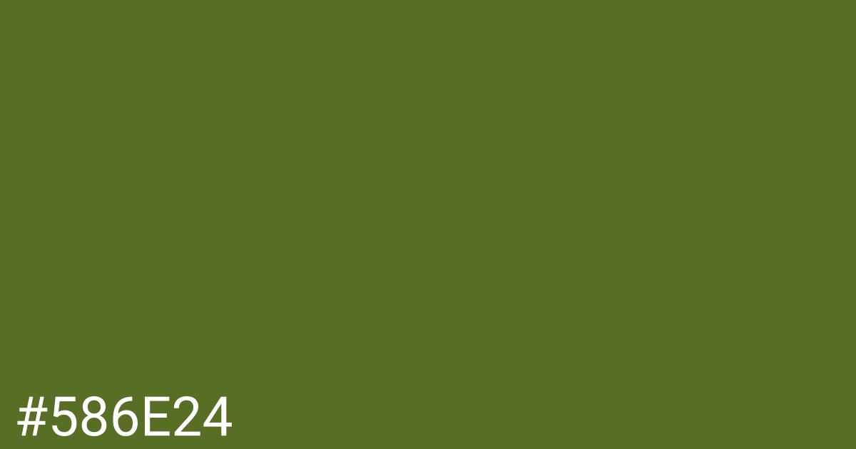 Hex color #586e24 graphic
