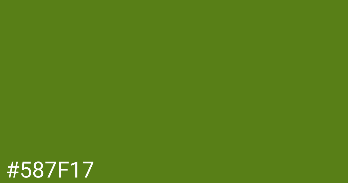 Hex color #587f17 graphic