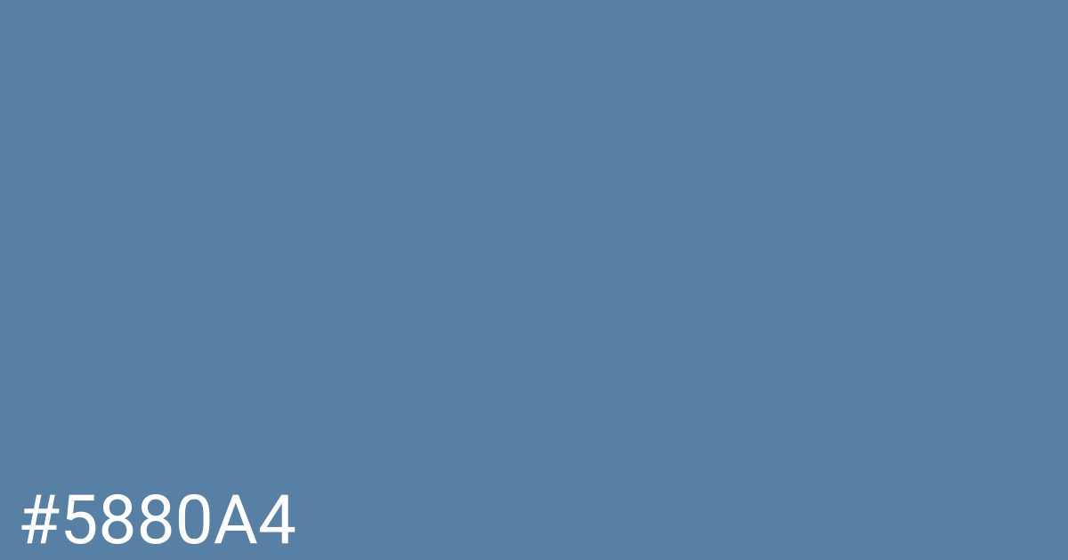 Hex color #5880a4 graphic