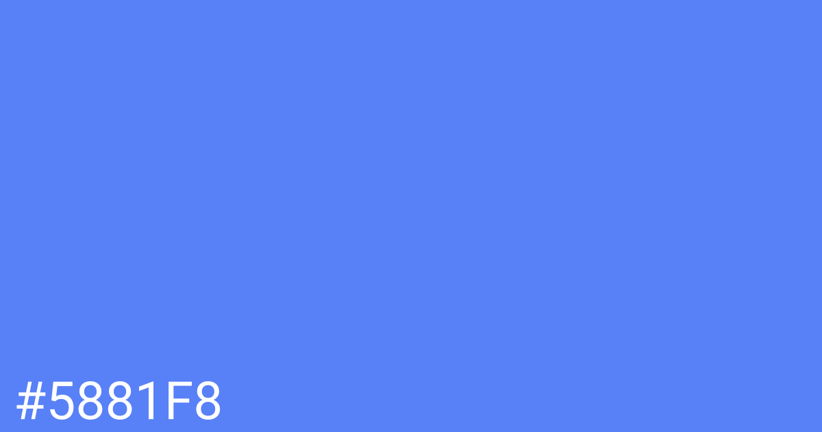 Hex color #5881f8 graphic