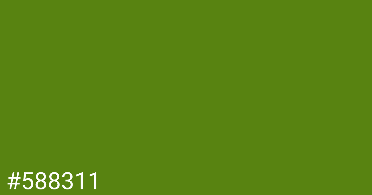 Hex color #588311 graphic
