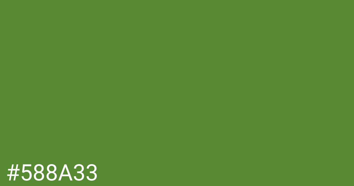 Hex color #588a33 graphic